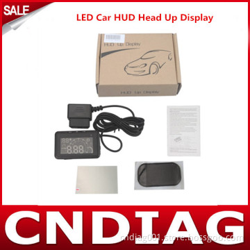 LED Car Hud Head up Display with OBD2 Interface Plug & Play Speeding Warn System W01